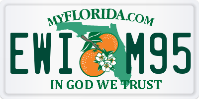 FL license plate EWIM95