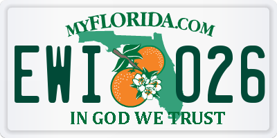 FL license plate EWIO26