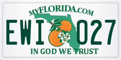 FL license plate EWIO27