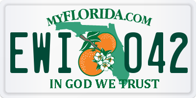 FL license plate EWIO42