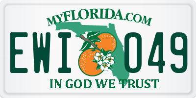 FL license plate EWIO49