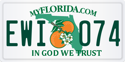 FL license plate EWIO74