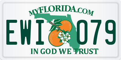 FL license plate EWIO79