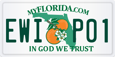 FL license plate EWIP01