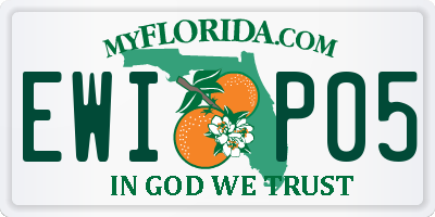 FL license plate EWIP05