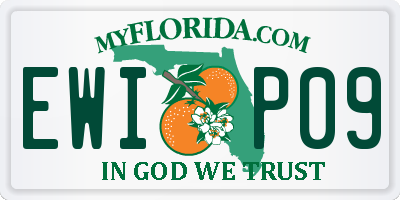 FL license plate EWIP09