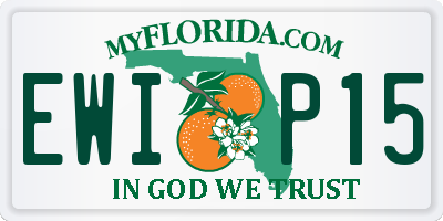 FL license plate EWIP15