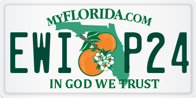 FL license plate EWIP24