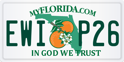 FL license plate EWIP26