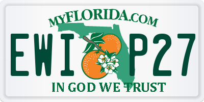 FL license plate EWIP27