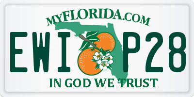 FL license plate EWIP28
