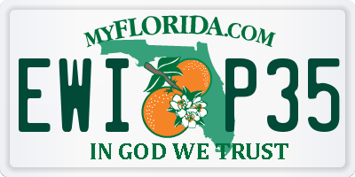 FL license plate EWIP35