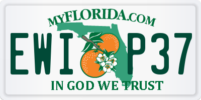 FL license plate EWIP37