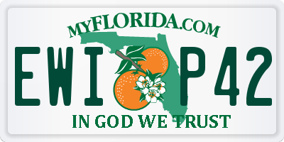 FL license plate EWIP42