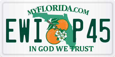 FL license plate EWIP45