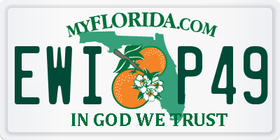 FL license plate EWIP49