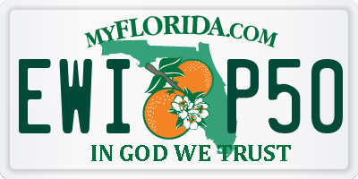 FL license plate EWIP50
