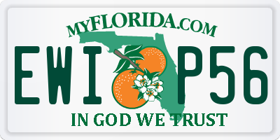 FL license plate EWIP56