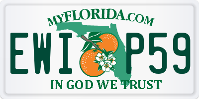 FL license plate EWIP59