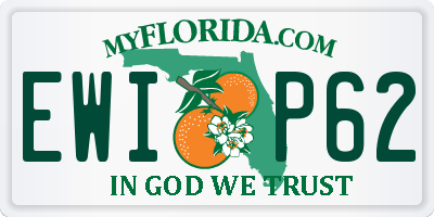 FL license plate EWIP62