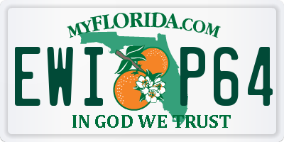 FL license plate EWIP64