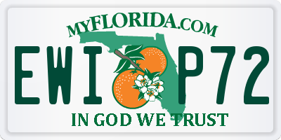 FL license plate EWIP72