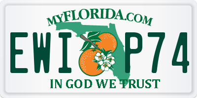 FL license plate EWIP74