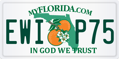 FL license plate EWIP75