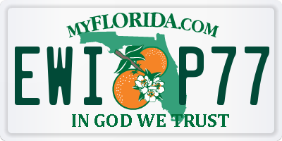 FL license plate EWIP77