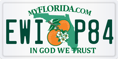 FL license plate EWIP84