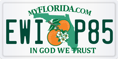 FL license plate EWIP85
