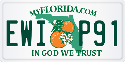 FL license plate EWIP91