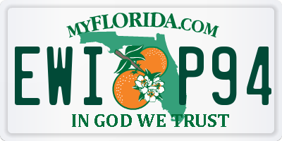 FL license plate EWIP94