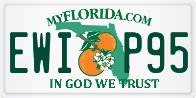 FL license plate EWIP95