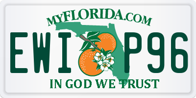 FL license plate EWIP96