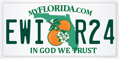 FL license plate EWIR24