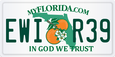 FL license plate EWIR39
