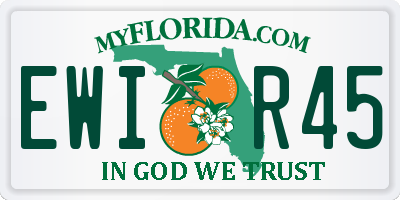 FL license plate EWIR45
