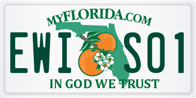 FL license plate EWIS01