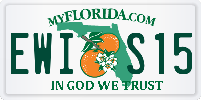 FL license plate EWIS15