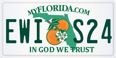 FL license plate EWIS24