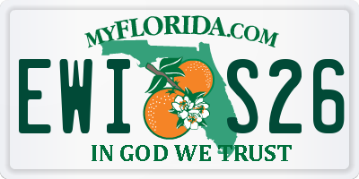 FL license plate EWIS26