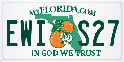FL license plate EWIS27