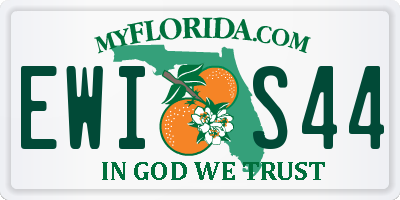 FL license plate EWIS44
