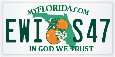 FL license plate EWIS47