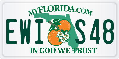 FL license plate EWIS48