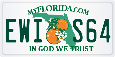 FL license plate EWIS64