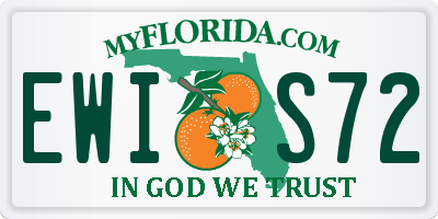 FL license plate EWIS72