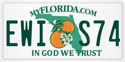 FL license plate EWIS74