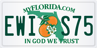 FL license plate EWIS75